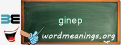 WordMeaning blackboard for ginep